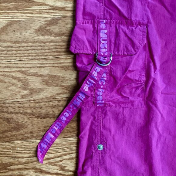 ZUMBA Pants Convertible Capri Dance Fitness Elite Wear Womens Small Hot Pink M - Picture 5 of 12